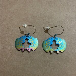 Holly Yashi Niobium Iridescent Fish Earrings! Gorgeous vintage style! So cute!